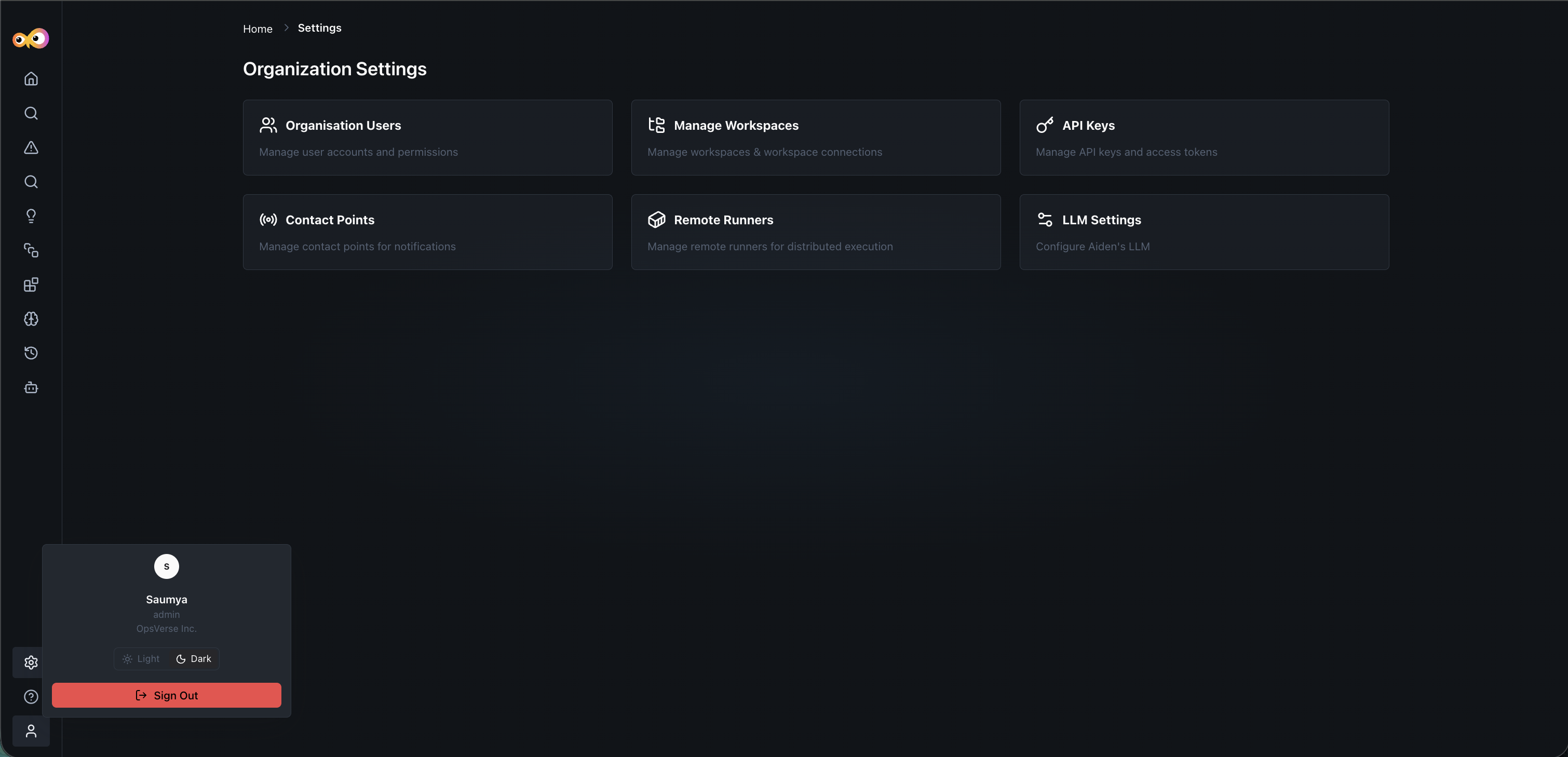 light mode toggle