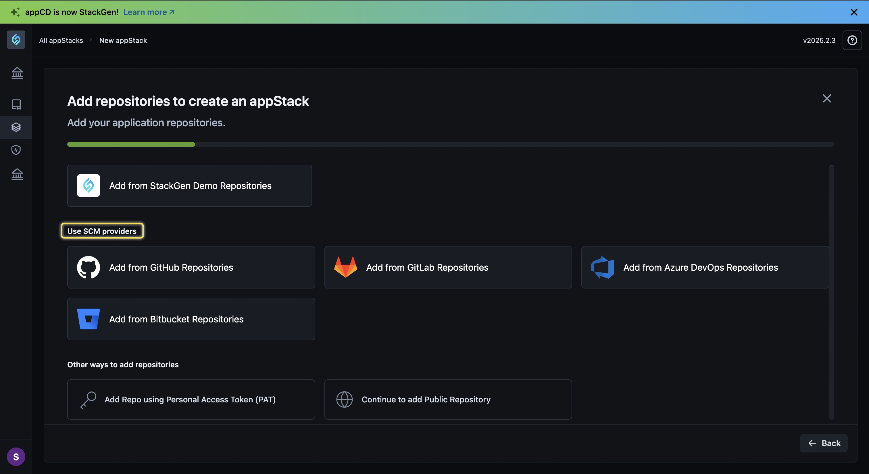 Select SCM Provider