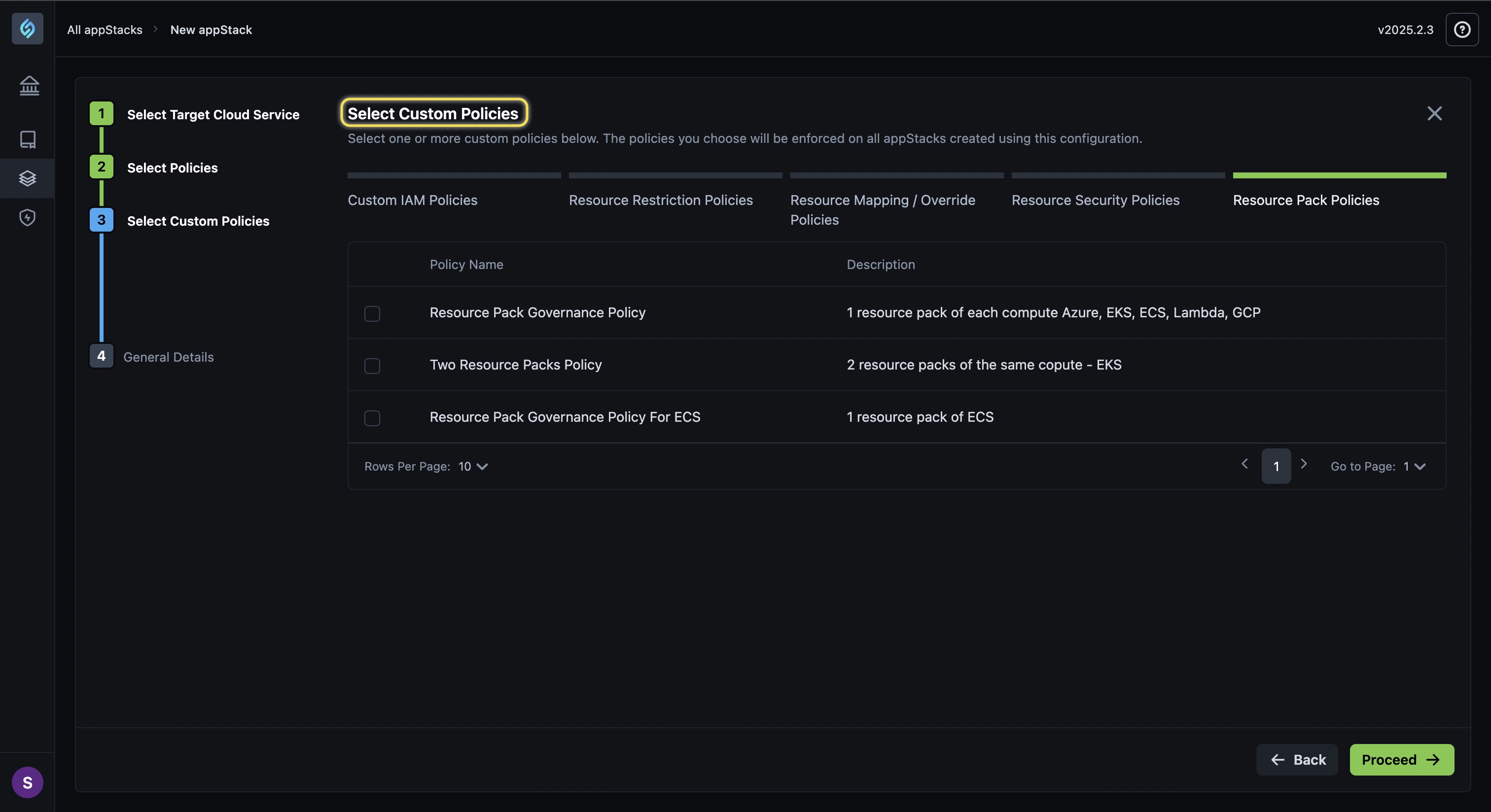 Custom Policies