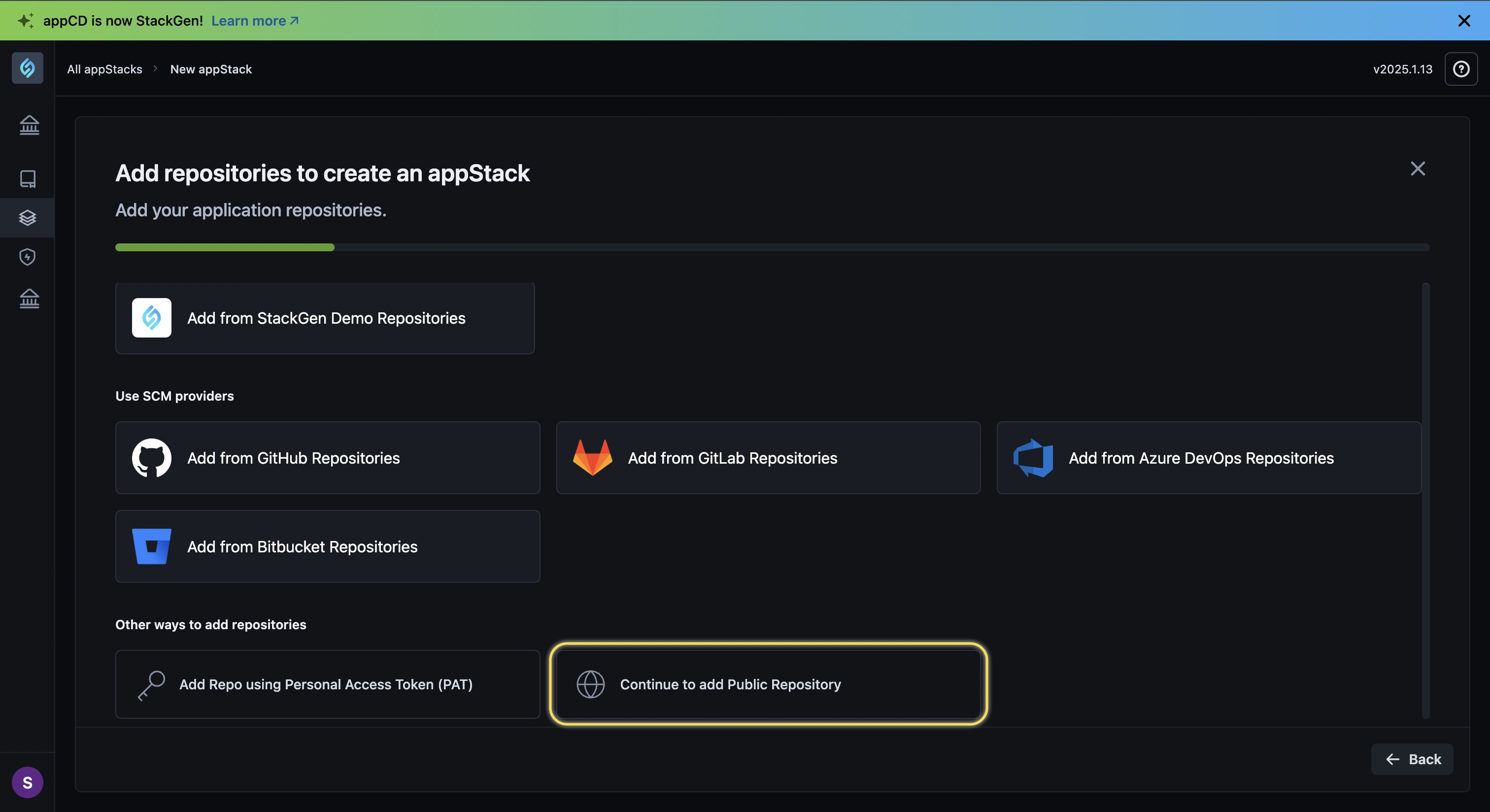 Continue to add public repo