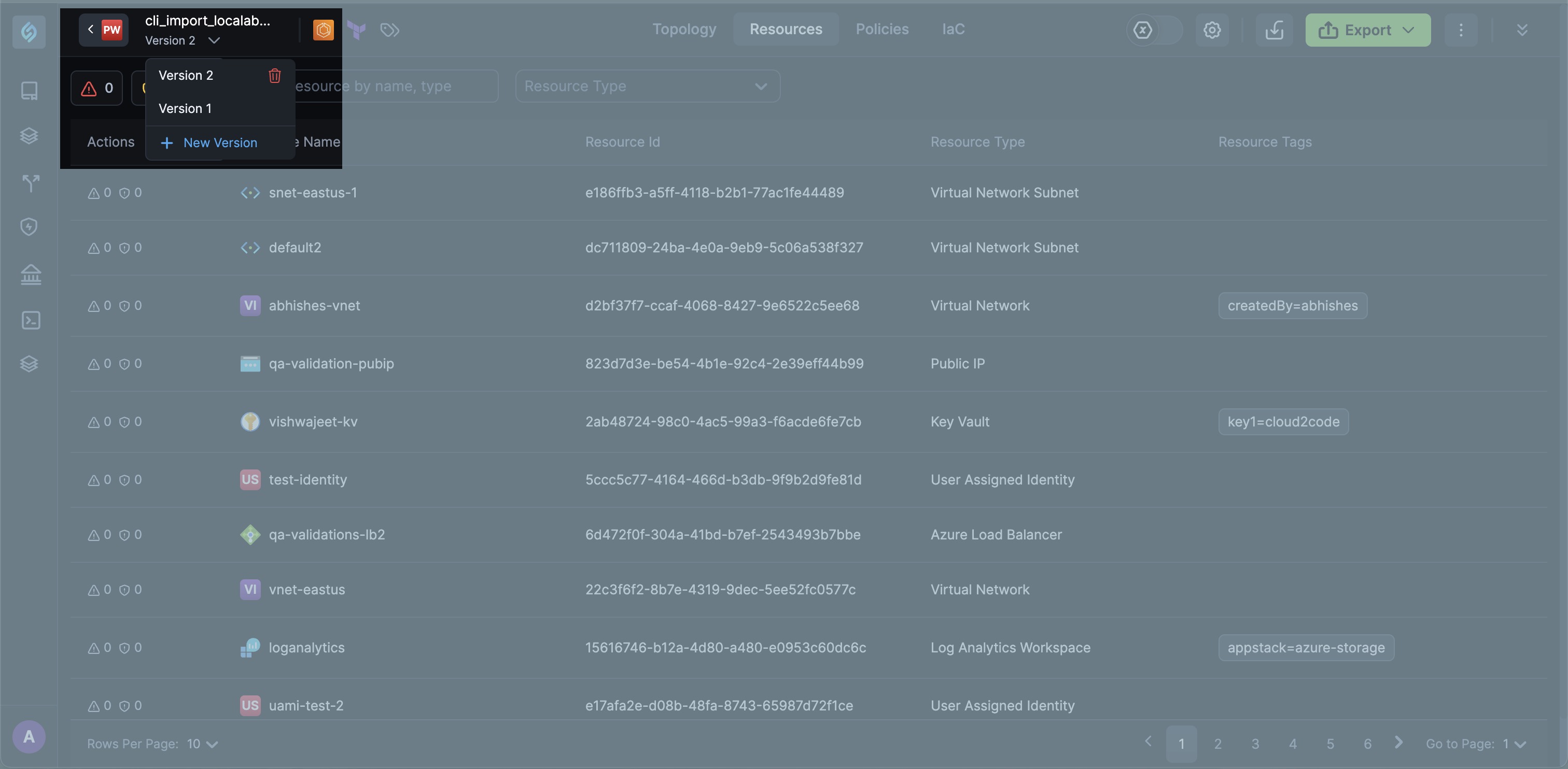 appStack Menu