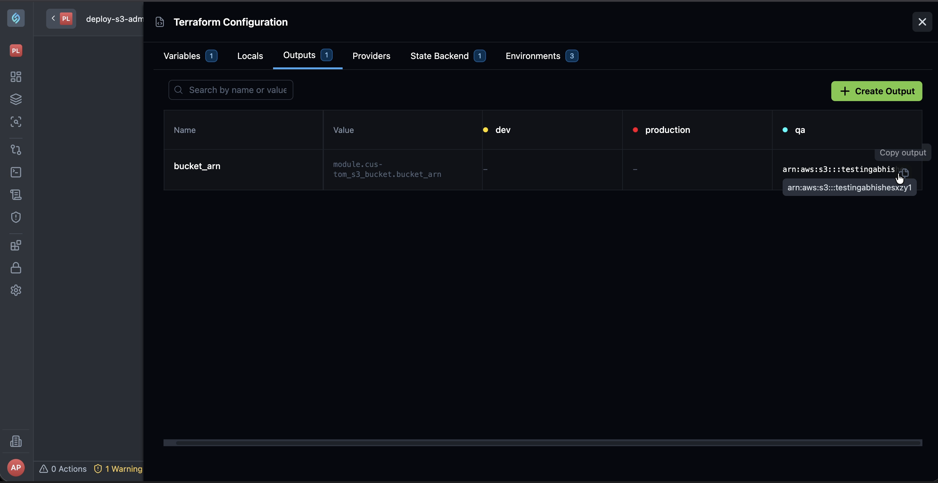 Copy Outputs