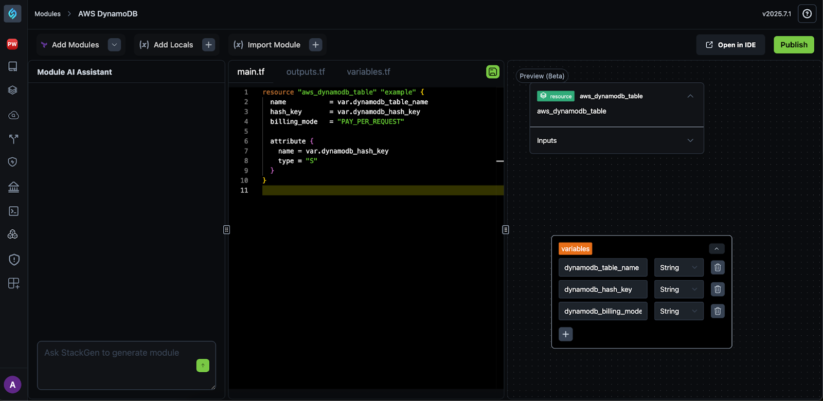 Custom Module Editor