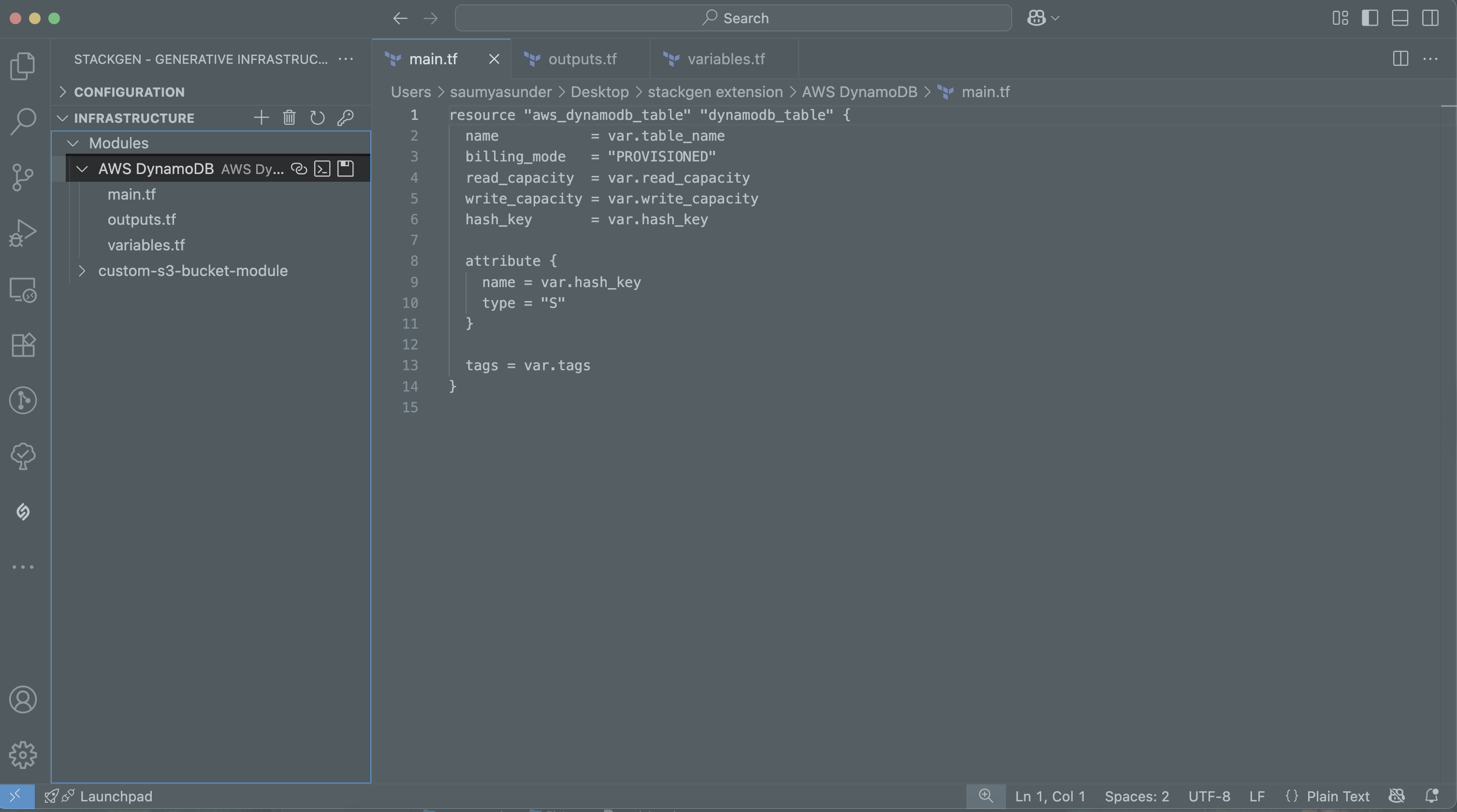 Configure URL