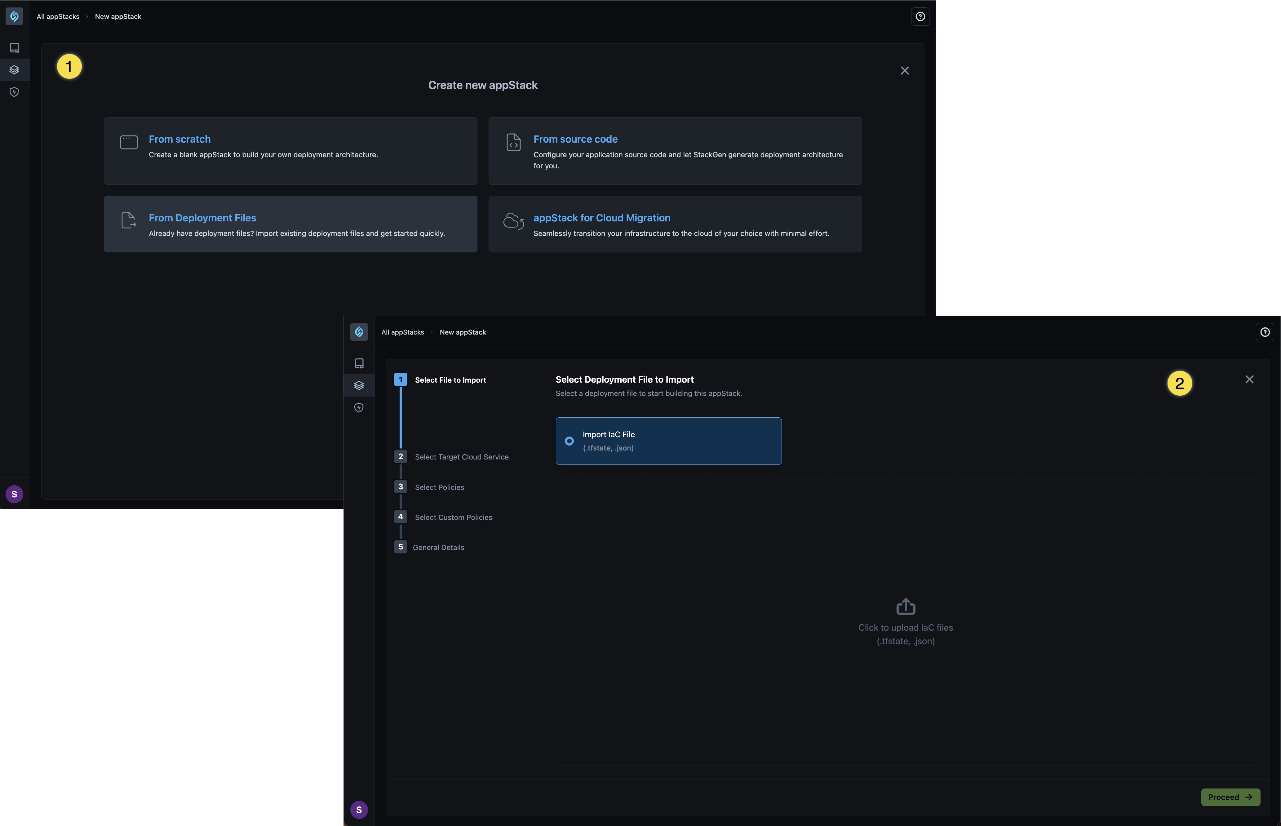 appStack from Deployment Files
