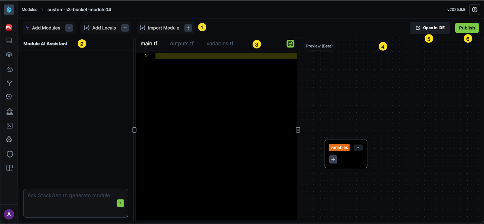 Module Editor UI