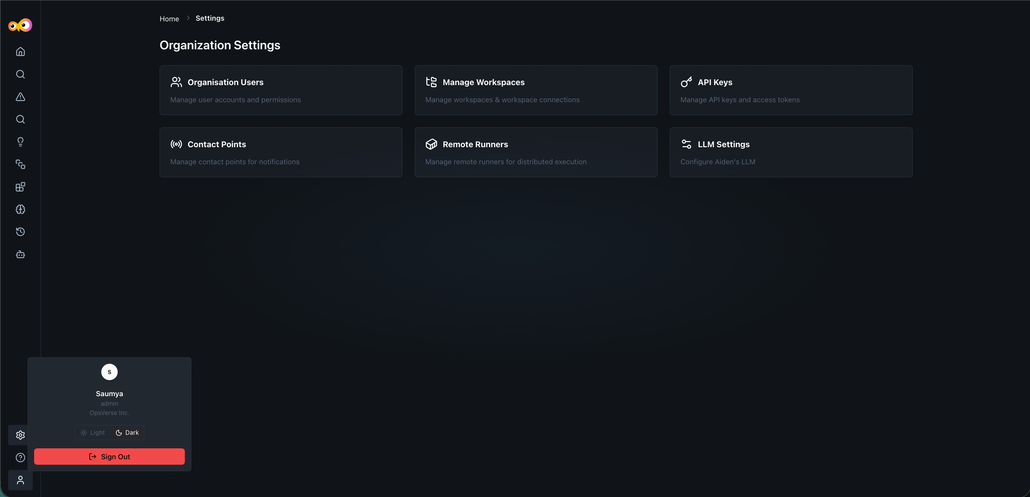 light mode toggle