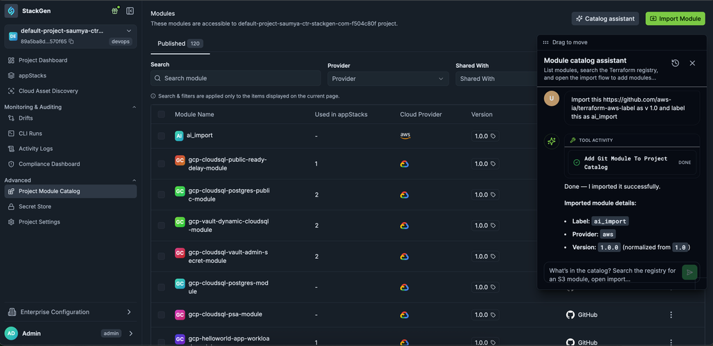 Module Catalog Assistant